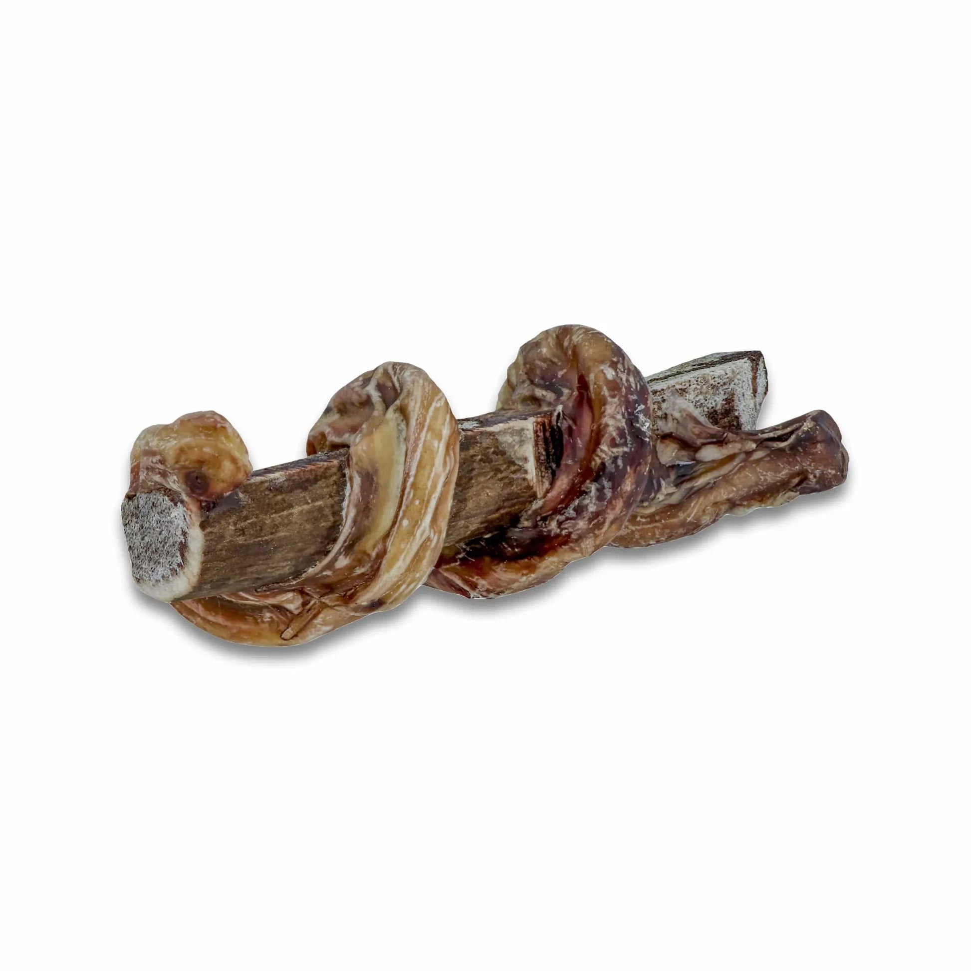 Dog chew treat on a white background