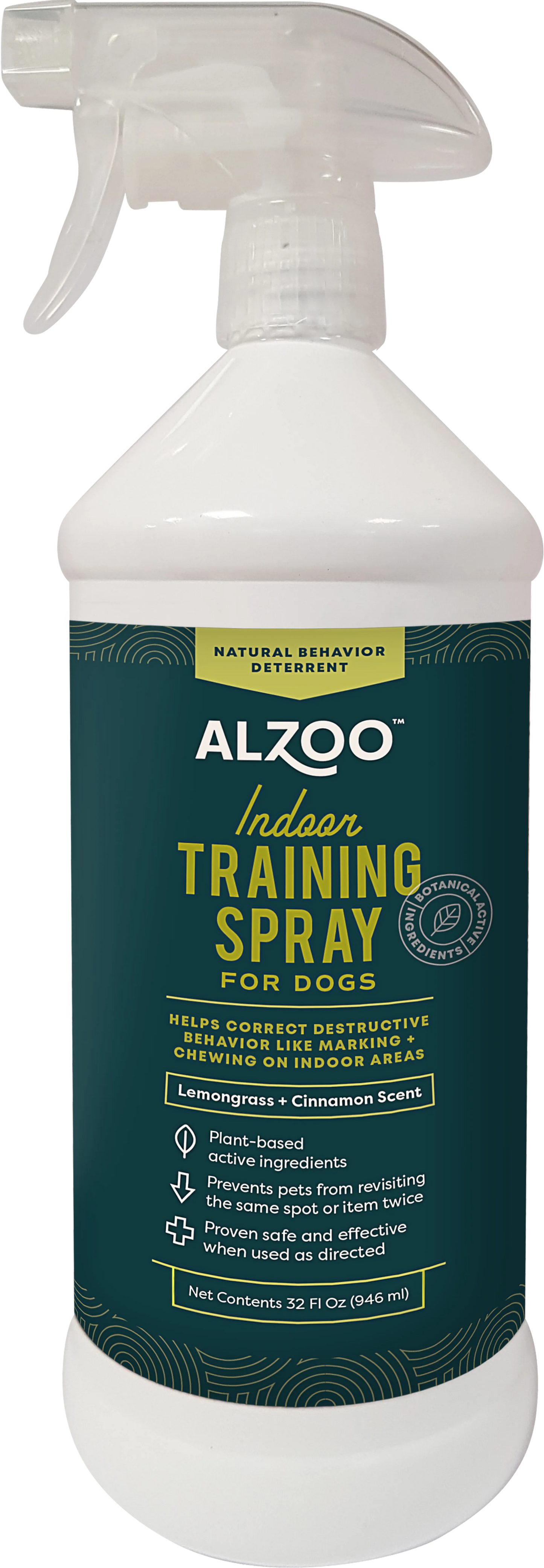 Alzoo Indoor Training Spray for Dogs on a white background